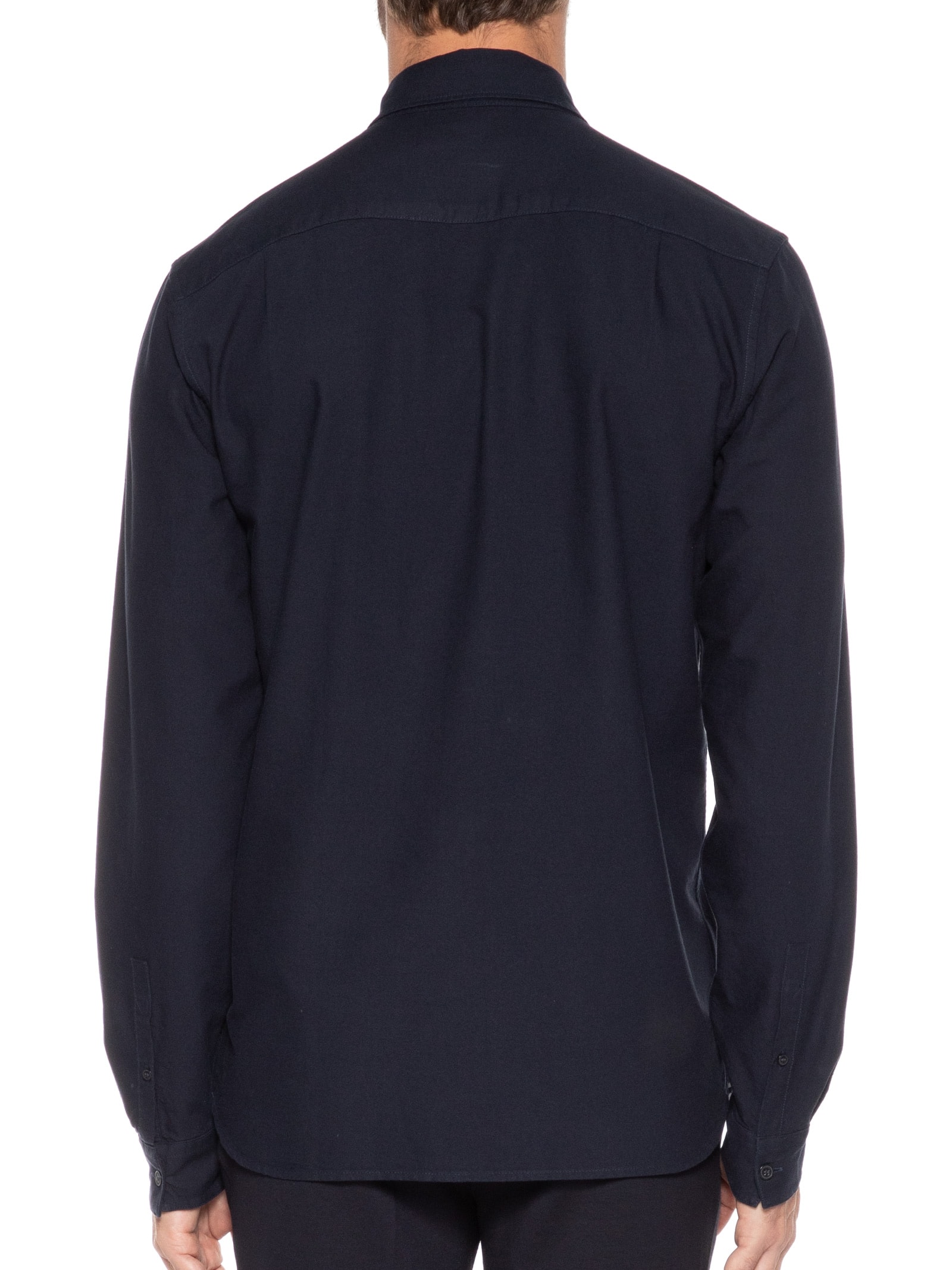 Camisa Masculina Button Down Regular Fit Em Oxford  Azul Fred Perry