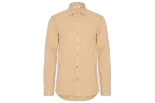 Camisa Masculina Casual Básica - Bege