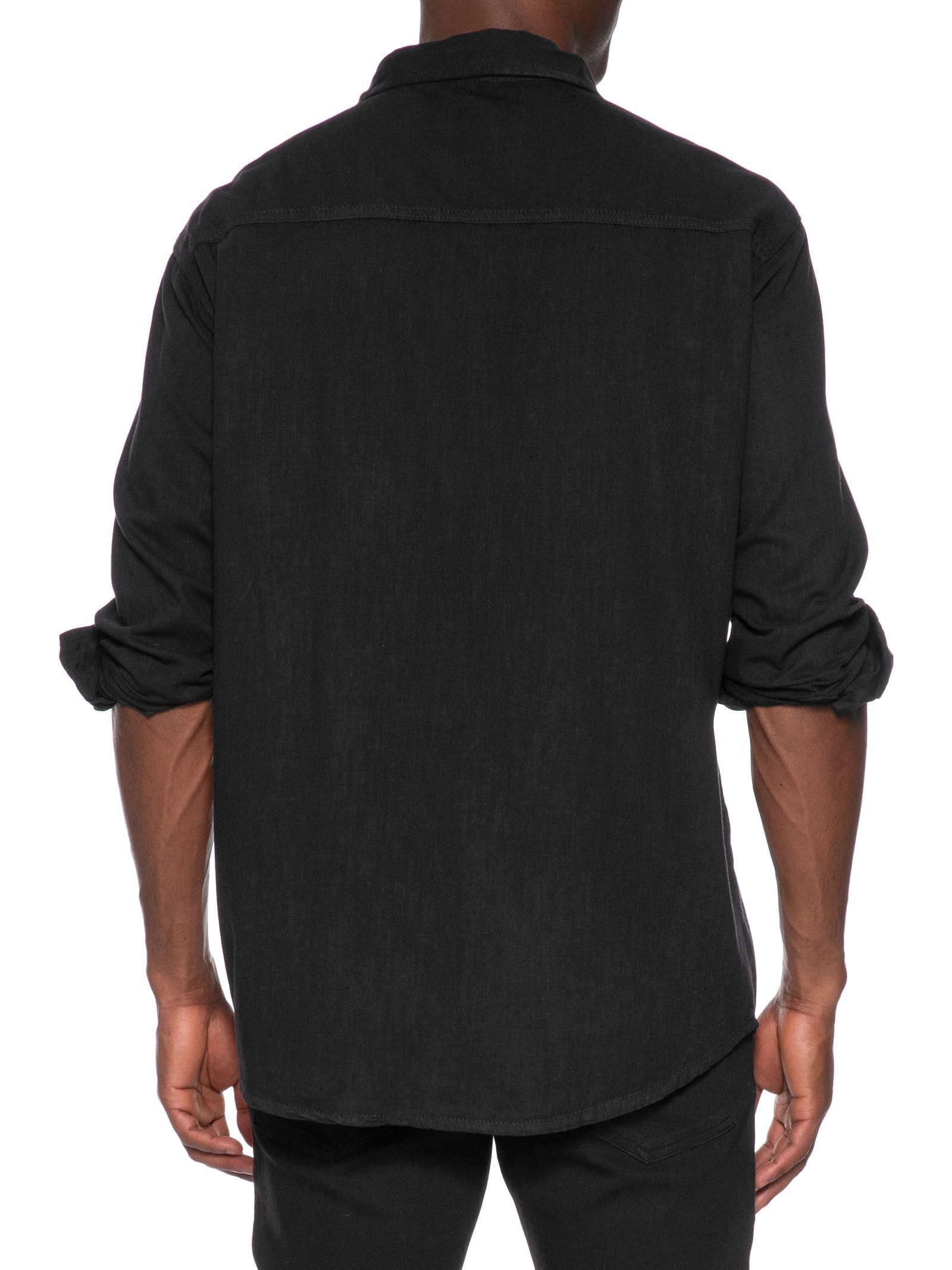 Camisa Masculina Casual Básica Preto Basiq Men