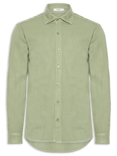 Camisa Masculina Casual Básica – Verde