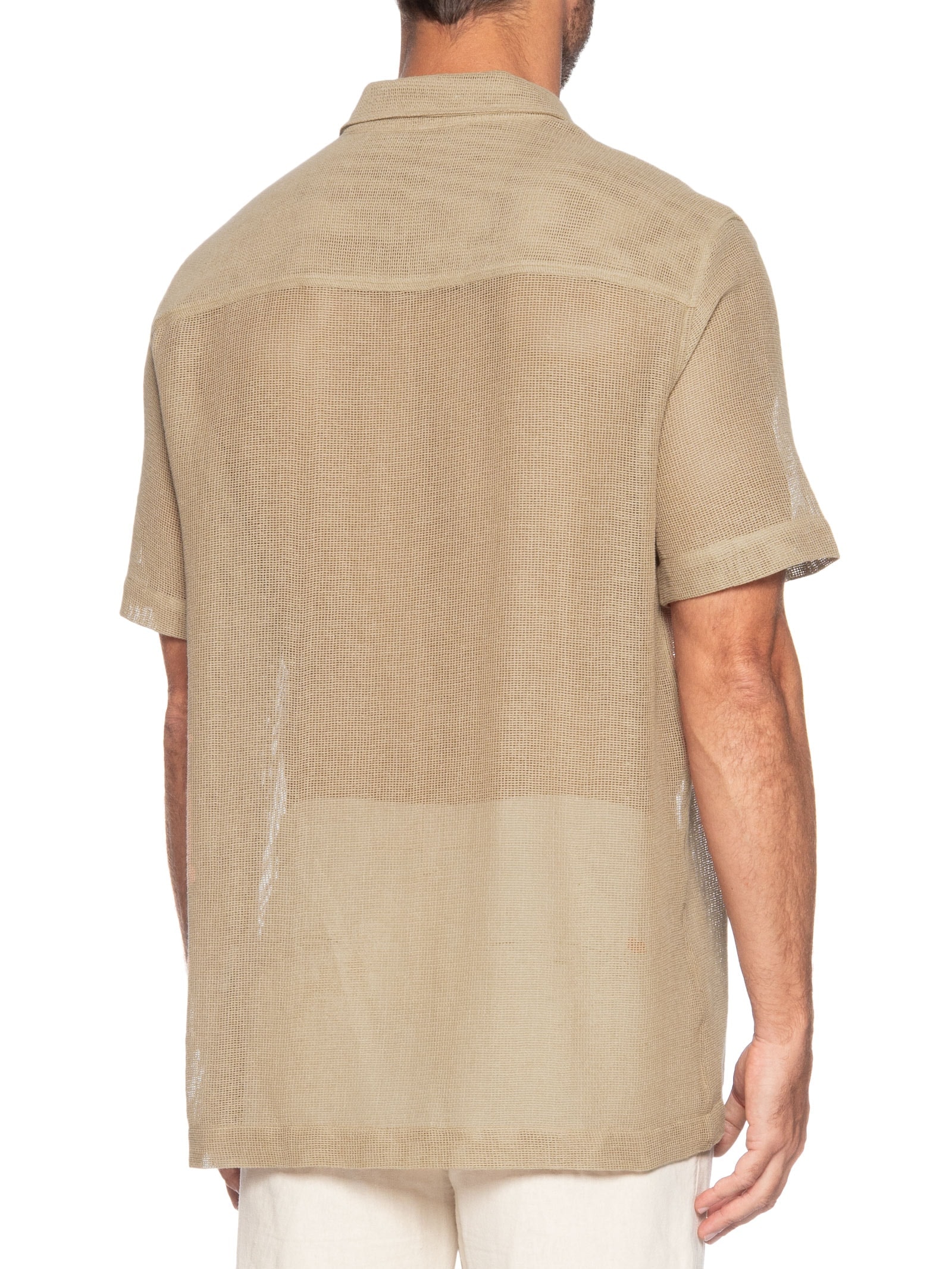 Camisa Masculina Casual Caiçara Bege Osklen