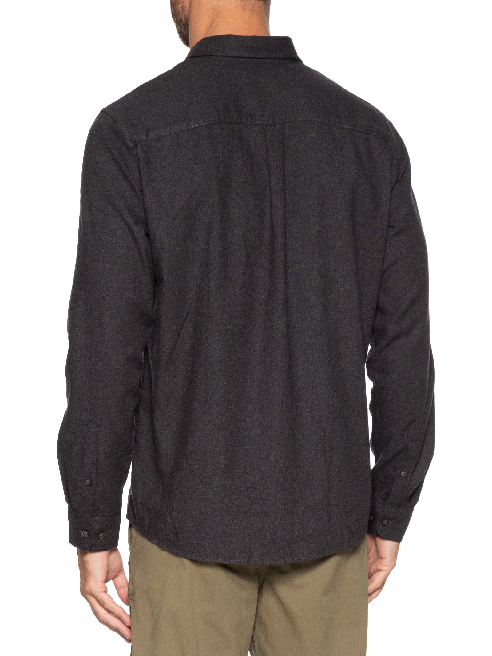 Camisa Masculina Casual Classic Fit Melange Cinza Jack & Jones