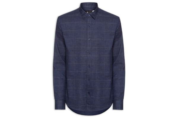 Camisa Masculina Casual Flanela Xadrez Suiça - Azul