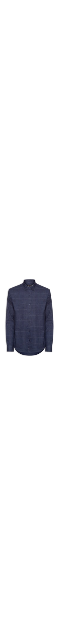 Camisa Masculina Casual Flanela Xadrez Suiça - Azul
