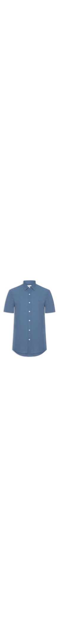 Camisa Masculina Casual Manga Curta Comfy - Azul