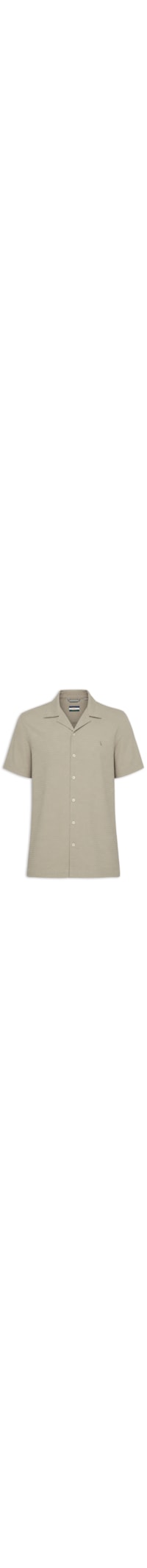 Camisa Masculina Casual Manga Curta Malta - Bege