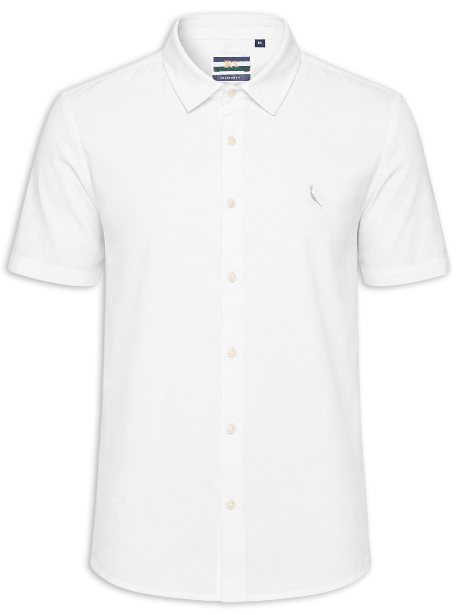 Camisa Masculina Casual Manga Curta Nova Paraty Branco Reserva