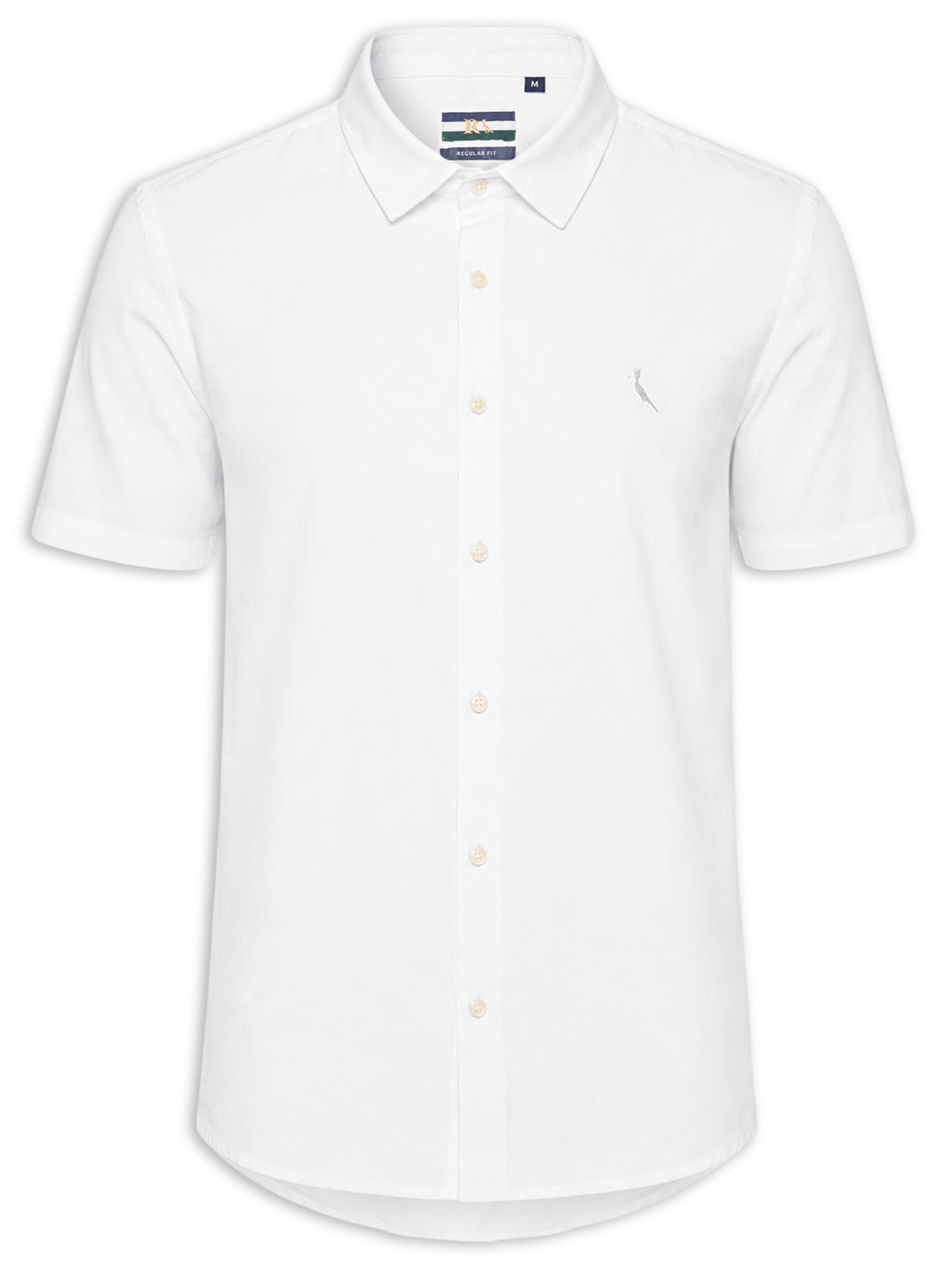 Camisa Masculina Casual Manga Curta Nova Paraty Branco Reserva
