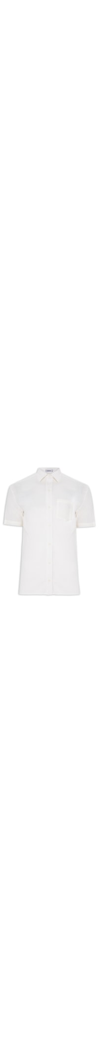 Camisa Masculina Casual Manga Curta - Off White