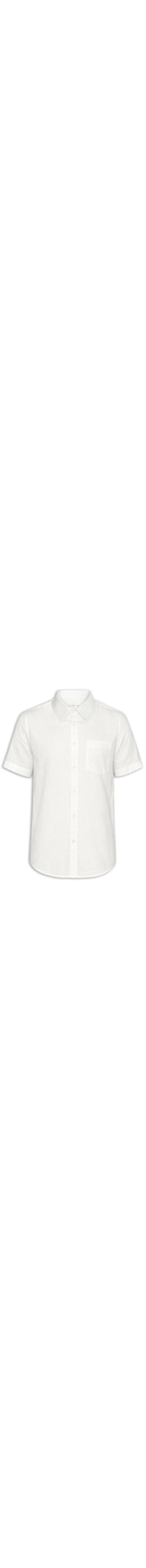 Camisa Masculina Casual Manga Curta Texture Color - Off White