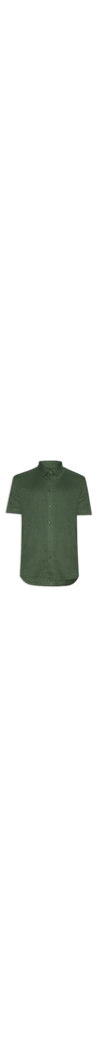Camisa Masculina Casual Manga Curta Texture Color – Verde