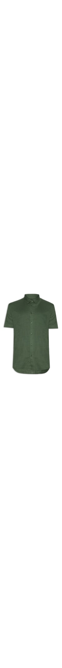 Camisa Masculina Casual Manga Curta Texture Color – Verde