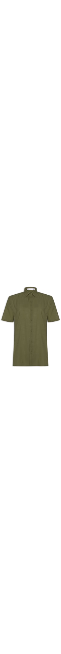 Camisa Masculina Casual Manga Curta - Verde