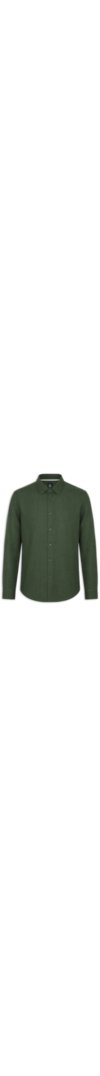 Camisa Masculina Casual Manga Longa Classic Linen Color - Verde