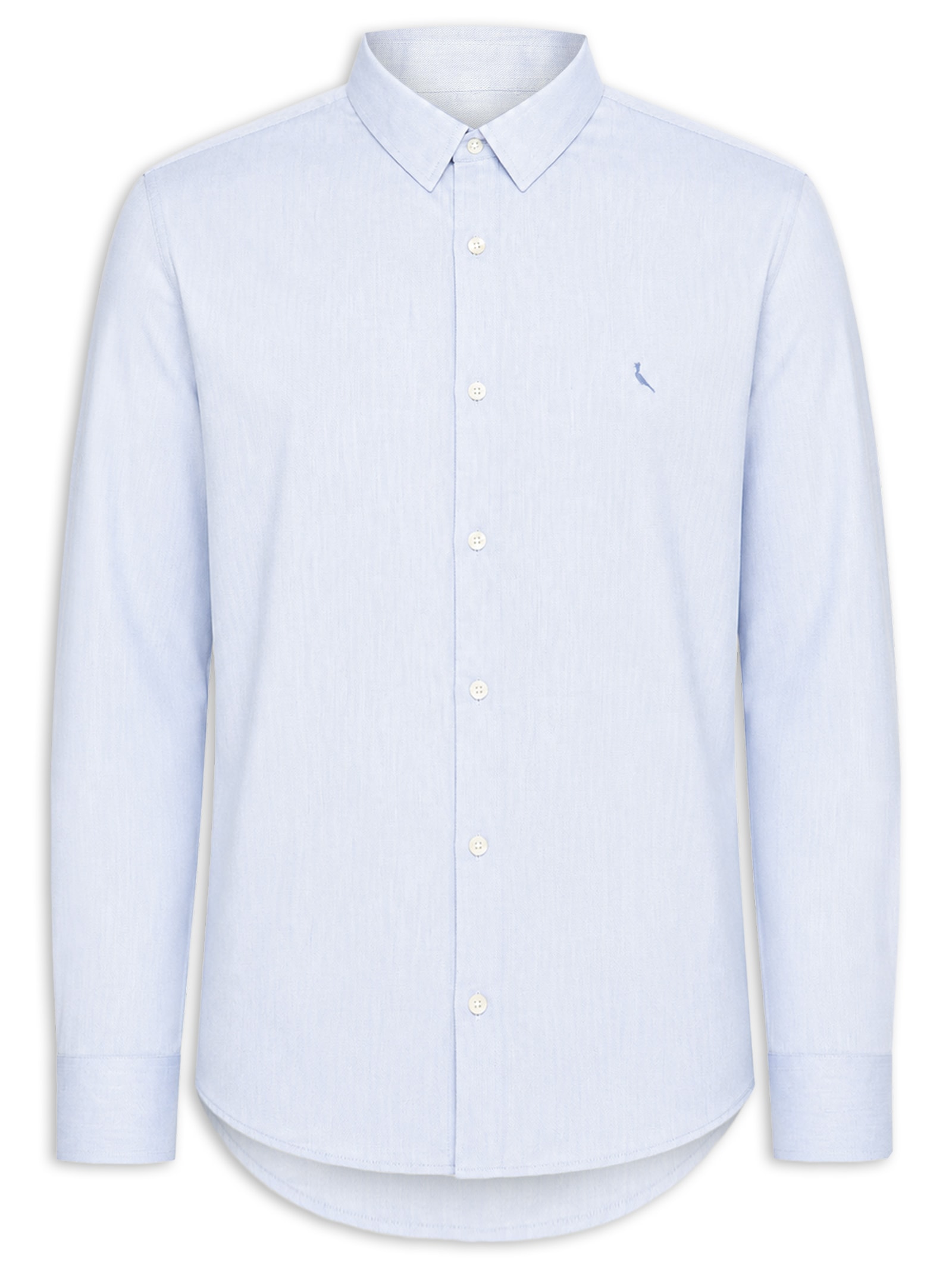 Camisa Masculina Casual Manga Longa Kiro Azul Reserva