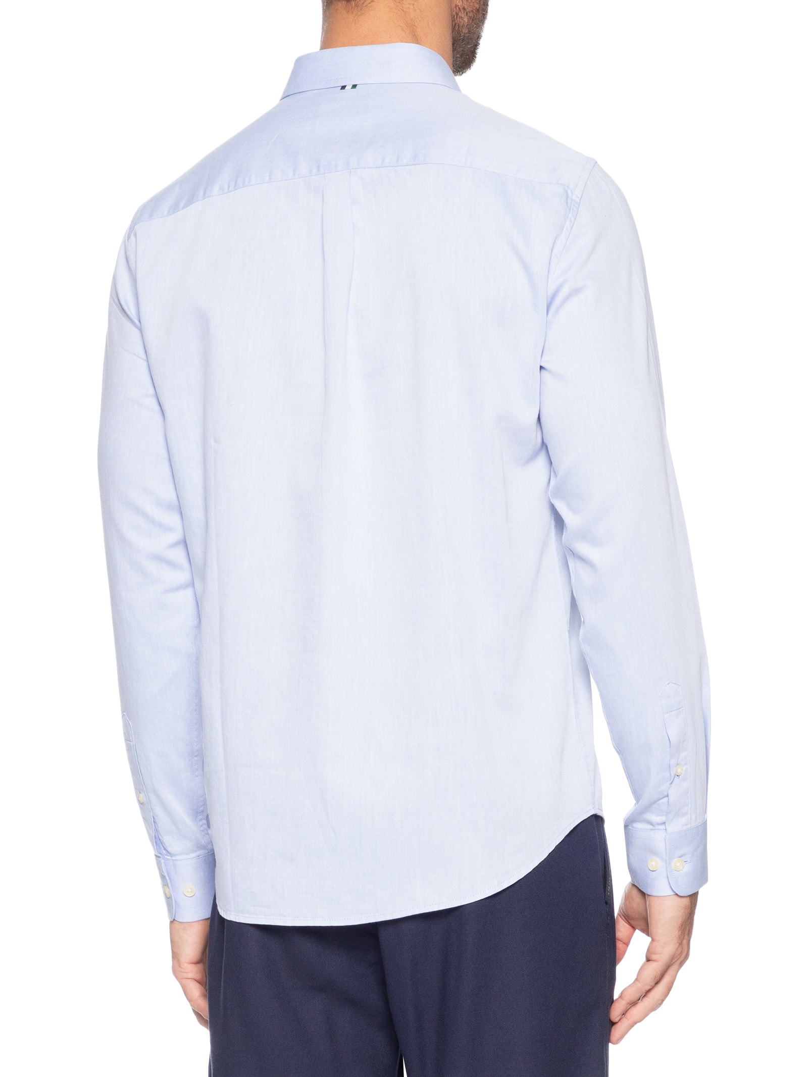 Camisa Masculina Casual Manga Longa Kiro Azul Reserva