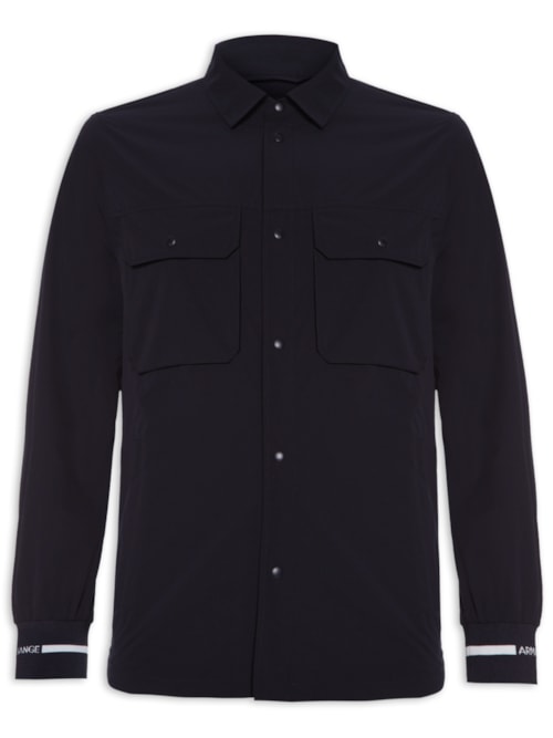 Camisa Masculina Casual Manga Longa – Preto