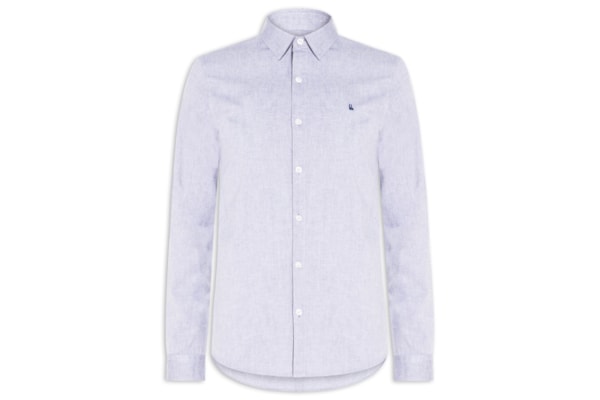 Camisa Masculina Casual Oxford New - Azul