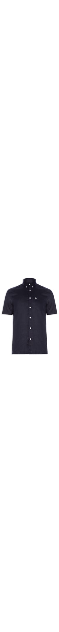 Camisa Masculina Casual Regular Fit Em Linho - Azul