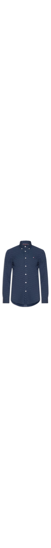 Camisa Masculina Casual Regular fit Estampada Seer - Azul