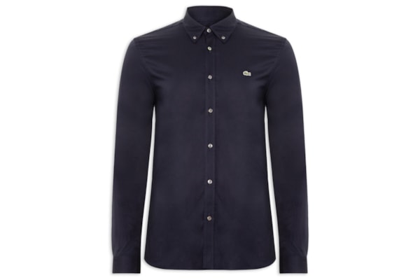 Camisa Masculina Casual Regular Fit Pinpoint - Azul