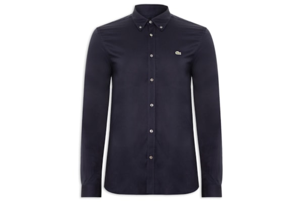 Camisa Masculina Casual Regular Fit Pinpoint - Azul