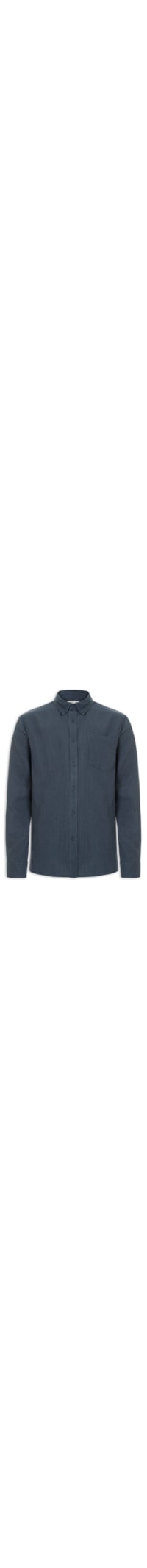 Camisa Masculina Casual Regular Fit Textura - Azul