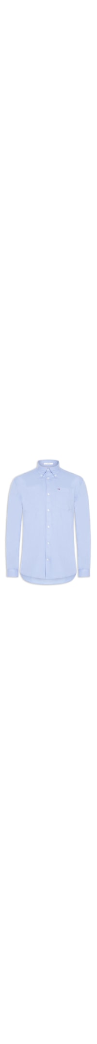 Camisa Masculina Casual Relaxed Fit Com Bolso - Azul