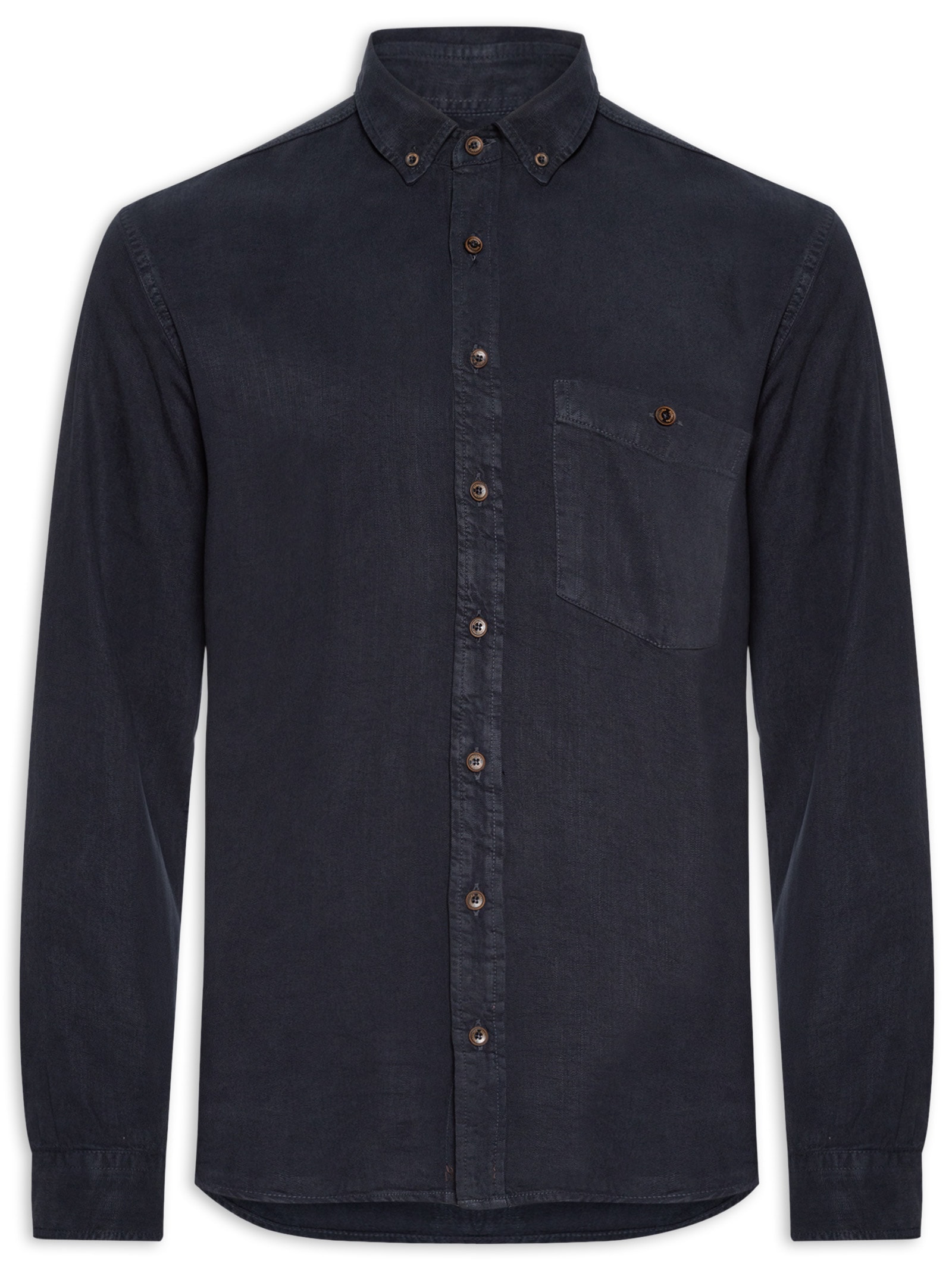 Camisa Masculina Casual Slim Fit Liocel Azul Dudalina