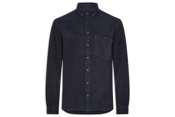 Camisa Masculina Casual Slim Fit Liocel - Azul