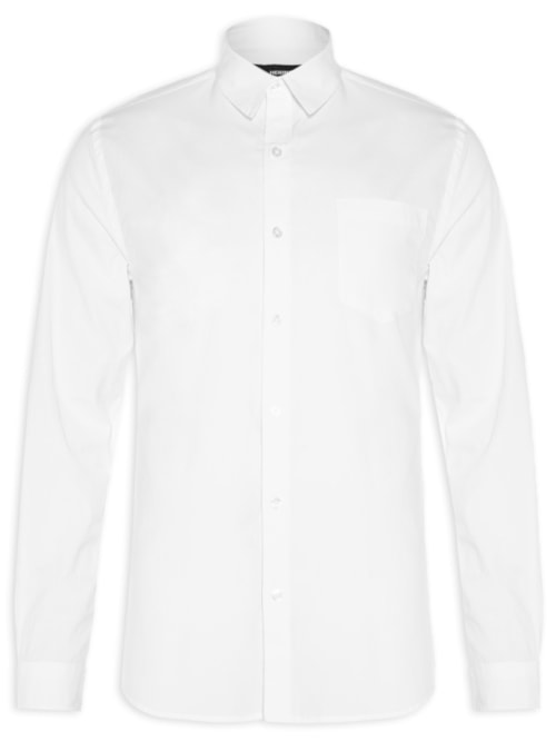 Camisa Masculina Manga Longa – Branco