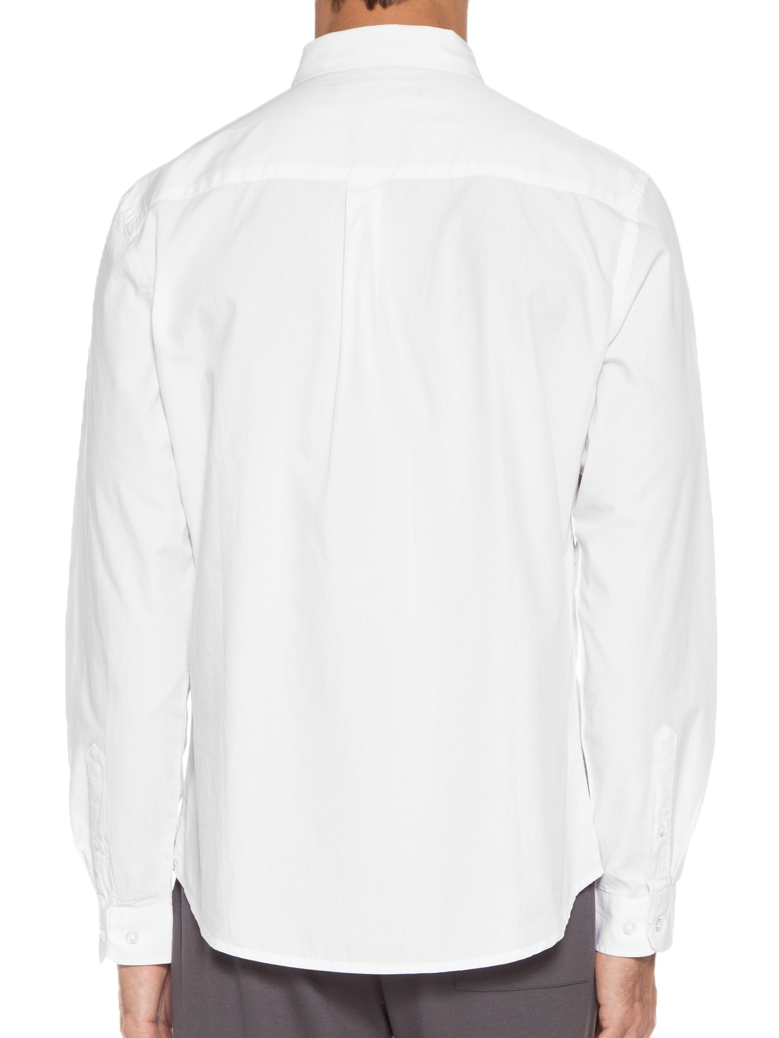 Camisa Masculina Casual Slim Fit Tricoline Branco Hering