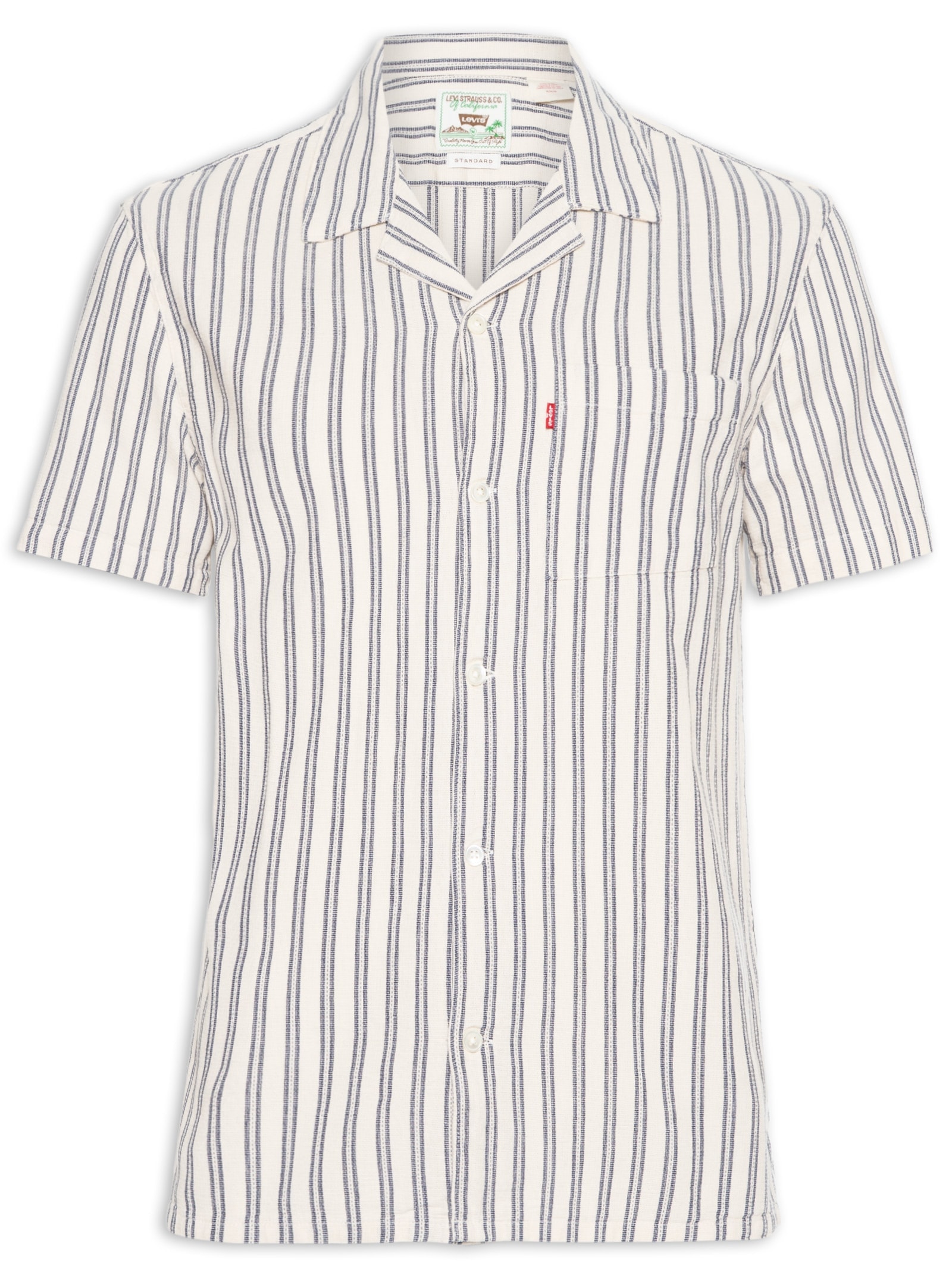 Camisa Masculina Casual Sunset Standard SS Camp Azul Levi's