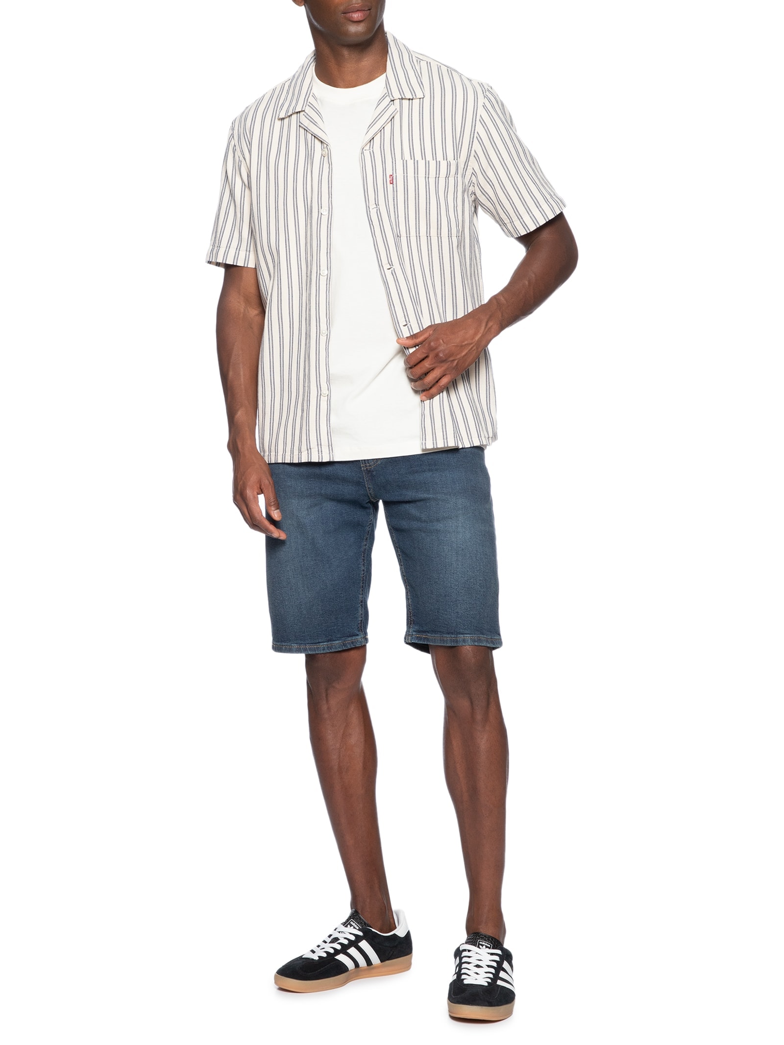 Camisa Masculina Casual Sunset Standard SS Camp Azul Levi's