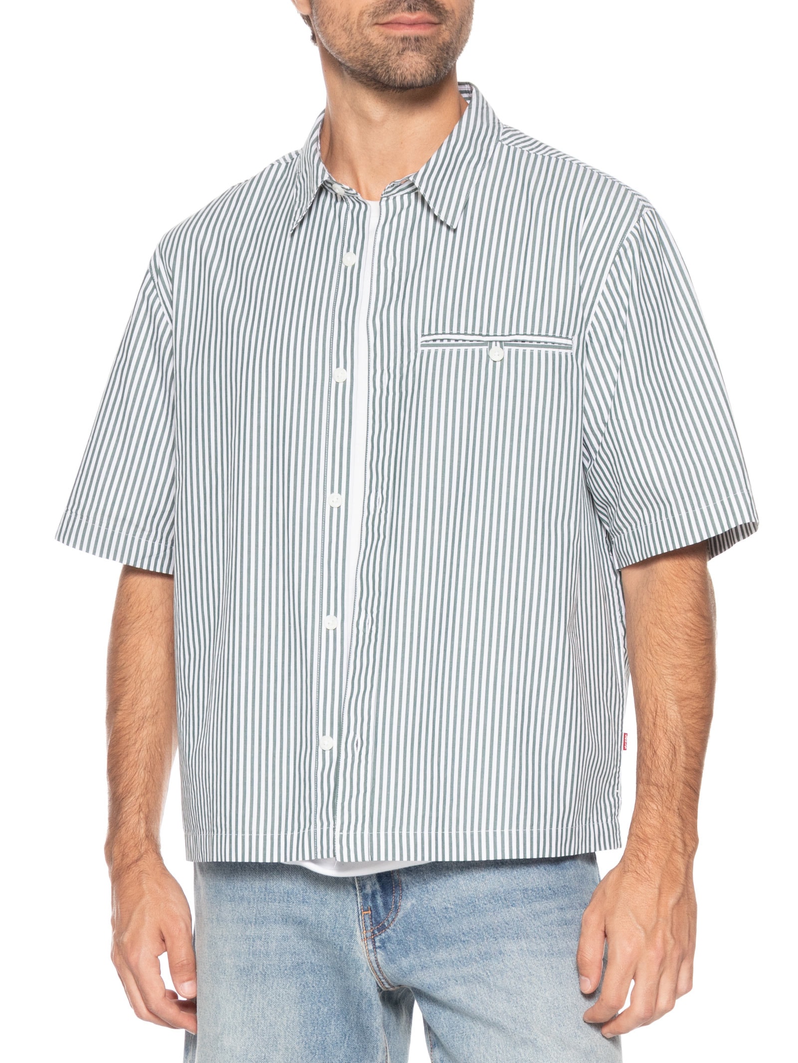 Camisa Masculina Casual Zandt Cropped Fit - Verde - Levi's