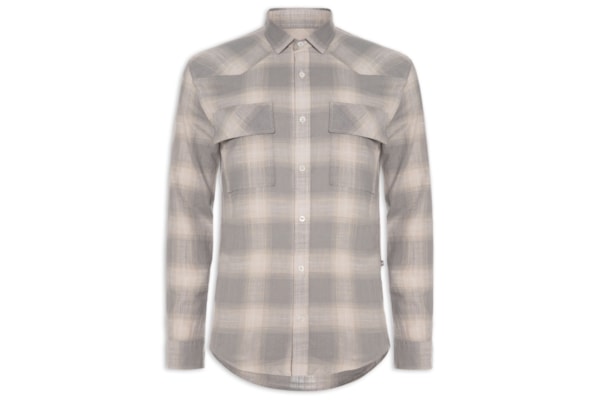 Camisa Masculina Checked Dark - Cinza