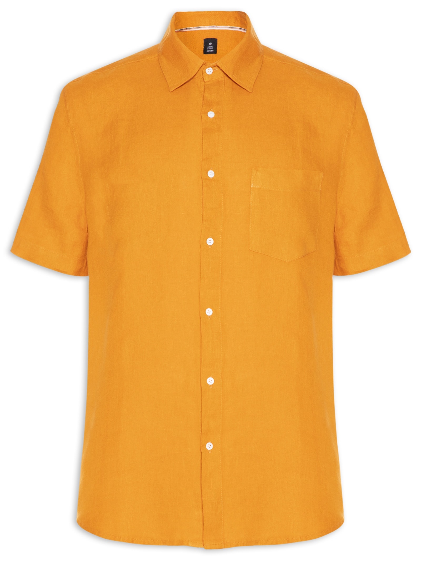 Camisa Masculina Classic Linen Amarelo Osklen