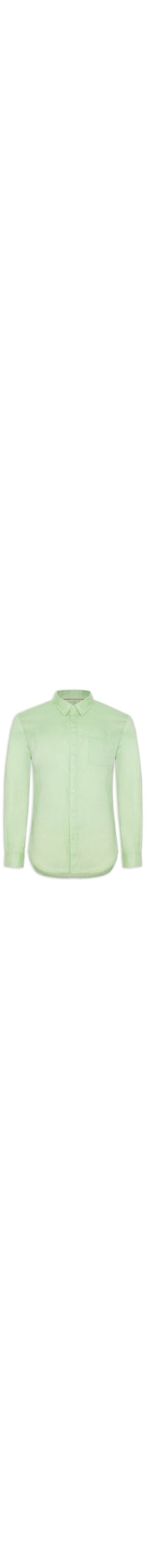 Camisa Masculina Classic Linen Manga Longa - Verde