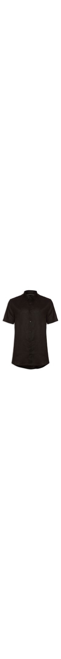 Camisa Masculina Classic Linen - Marrom