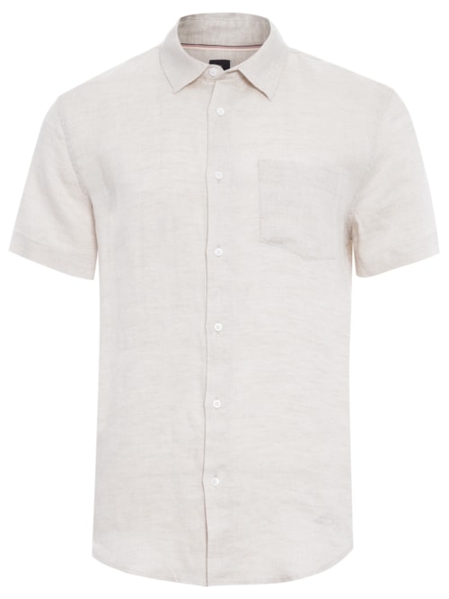 Camisa Masculina Classic Linen Mc – Off White
