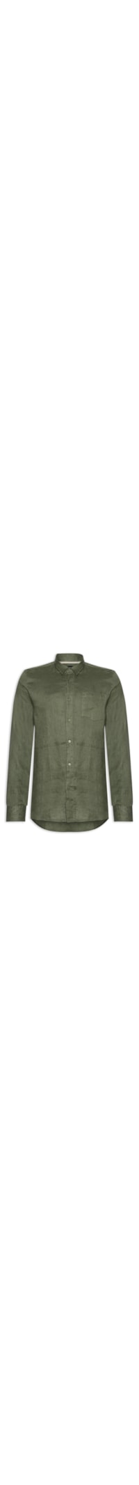 Camisa Masculina Classic Linen Ml - Verde
