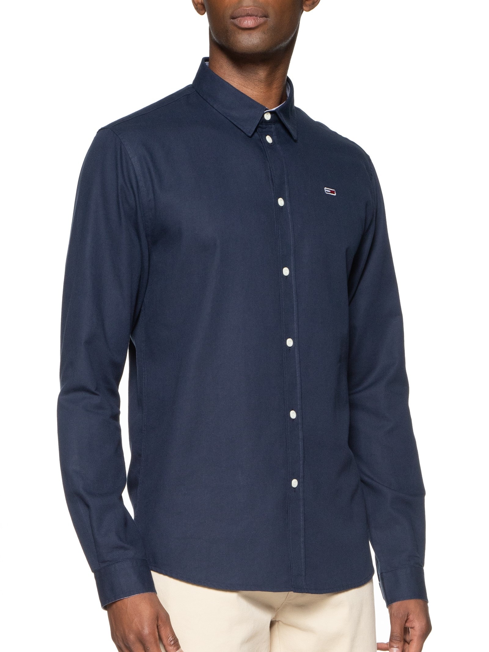 Camisa Masculina Classic Oxford Shirt - Tommy Jeans - Azul
