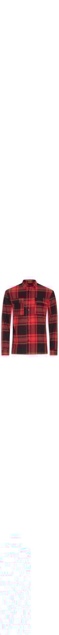 Camisa Masculina Classic Plaid Manga Longa - Preto