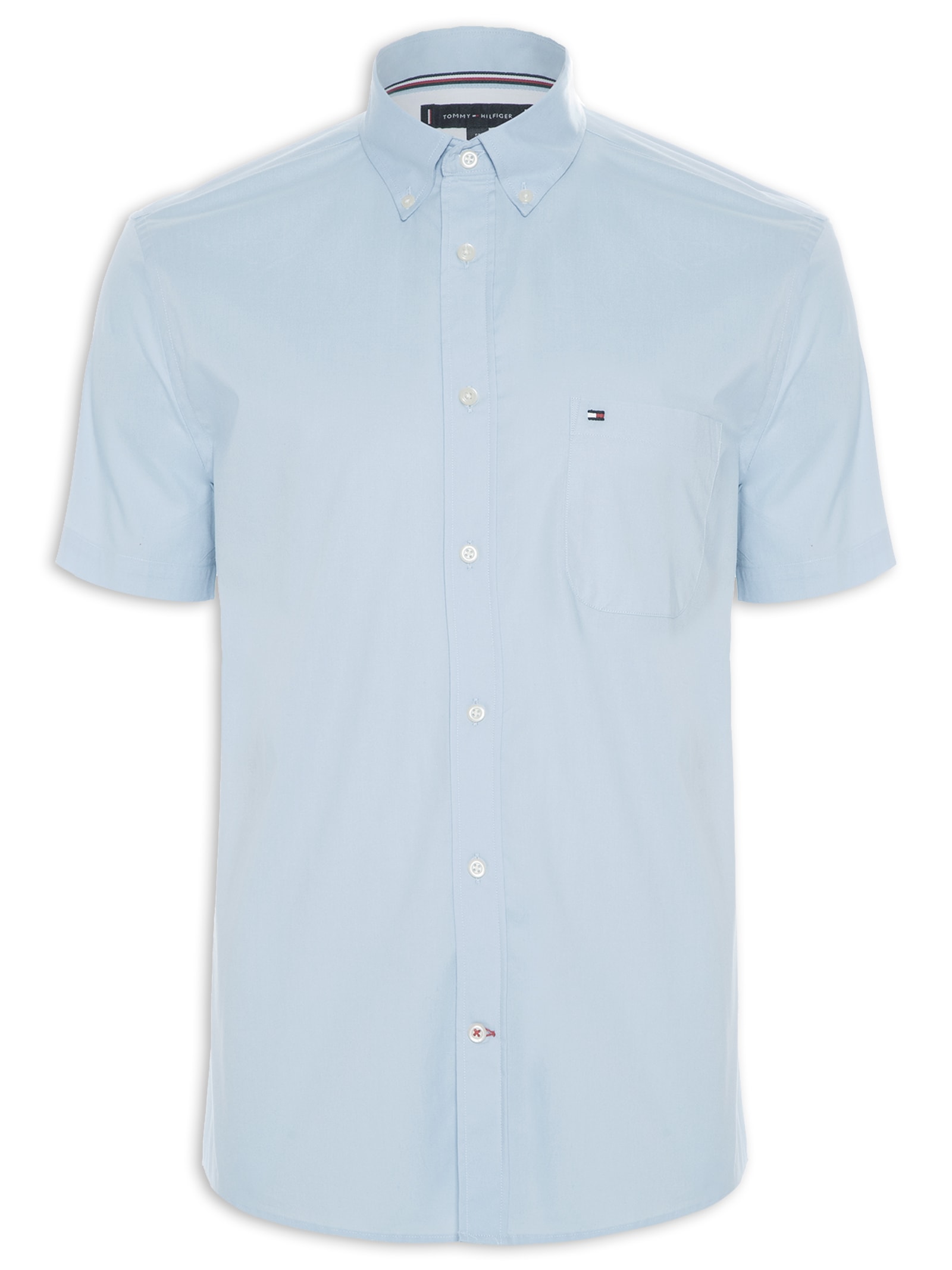 Camisa Masculina Classic Poplin Azul Tommy Hilfiger