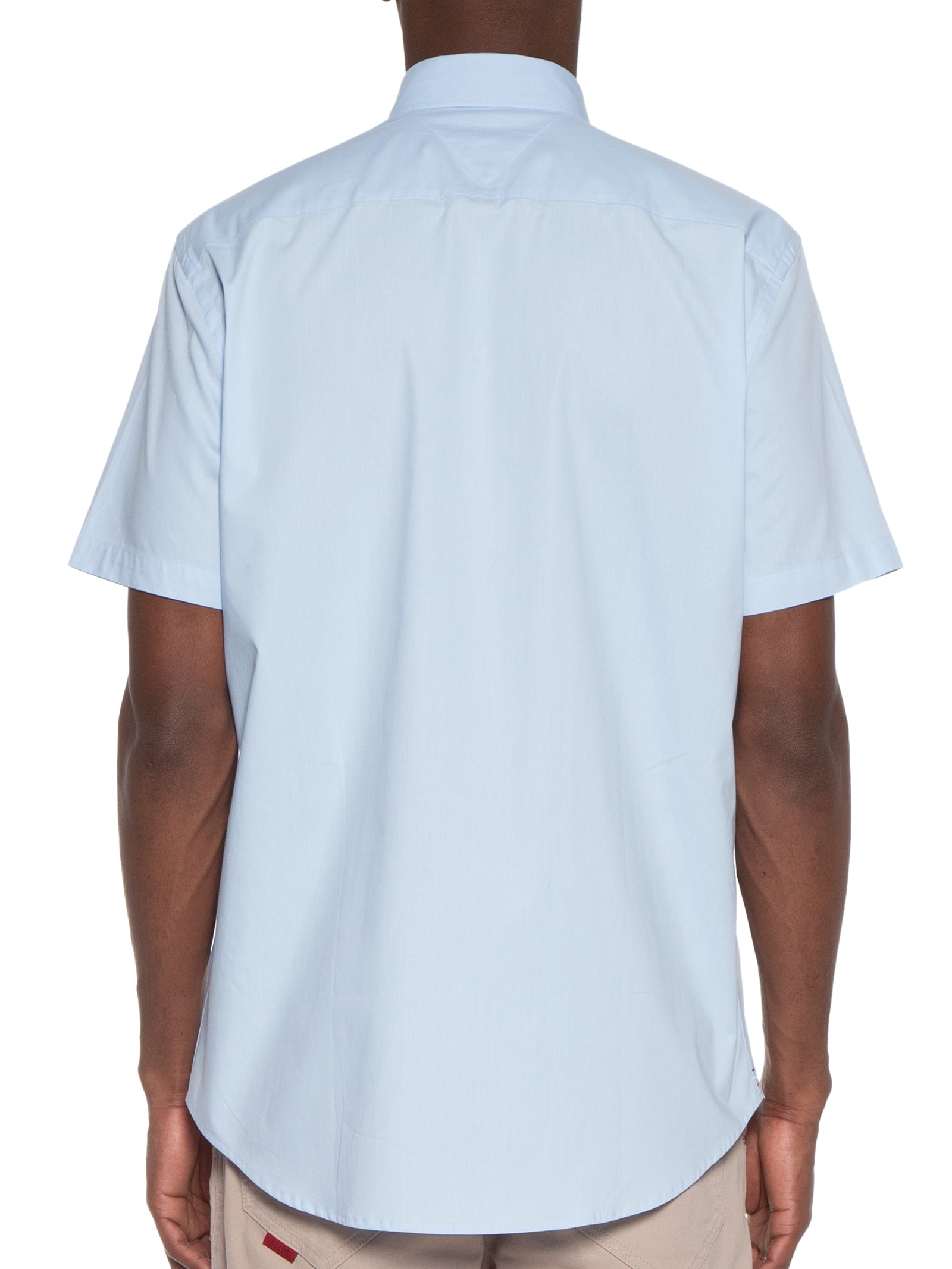 Camisa Masculina Classic Poplin Azul Tommy Hilfiger