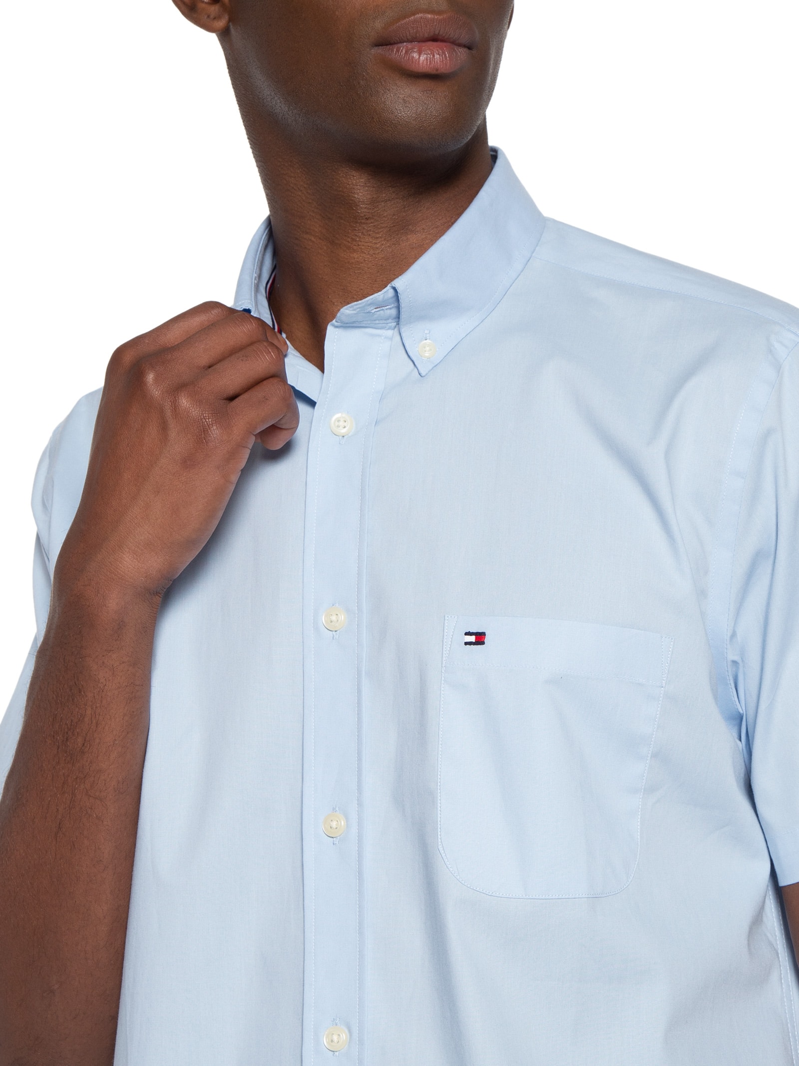 Camisa Masculina Classic Poplin – Azul Tommy Hilfiger
