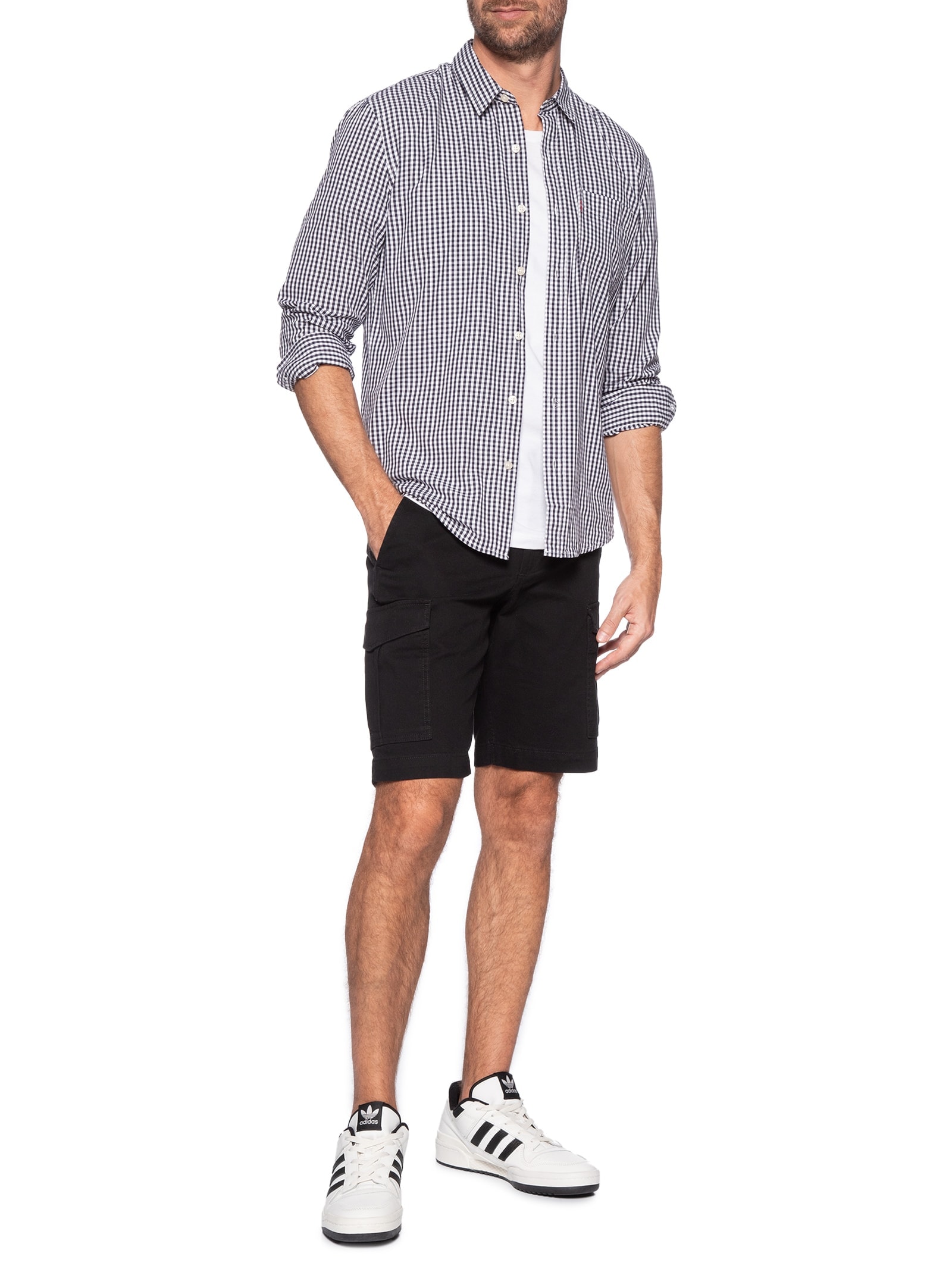 Camisa Masculina Classic Standard Azul Levi's