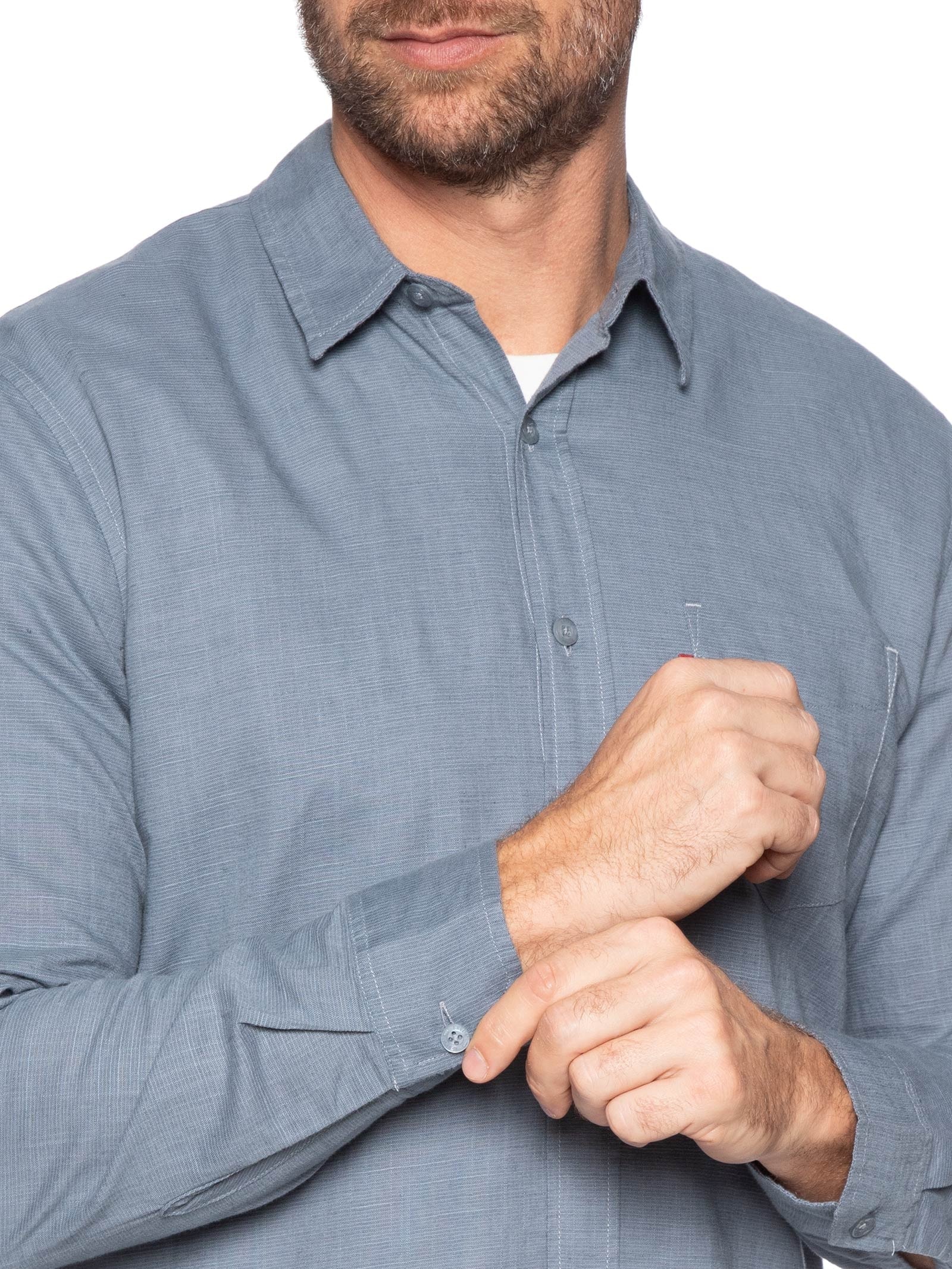 Camisa Masculina Classic Standard Azul Levi's