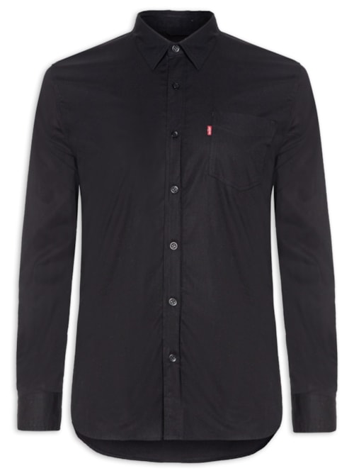 Camisa Masculina Classic Standard – Preto