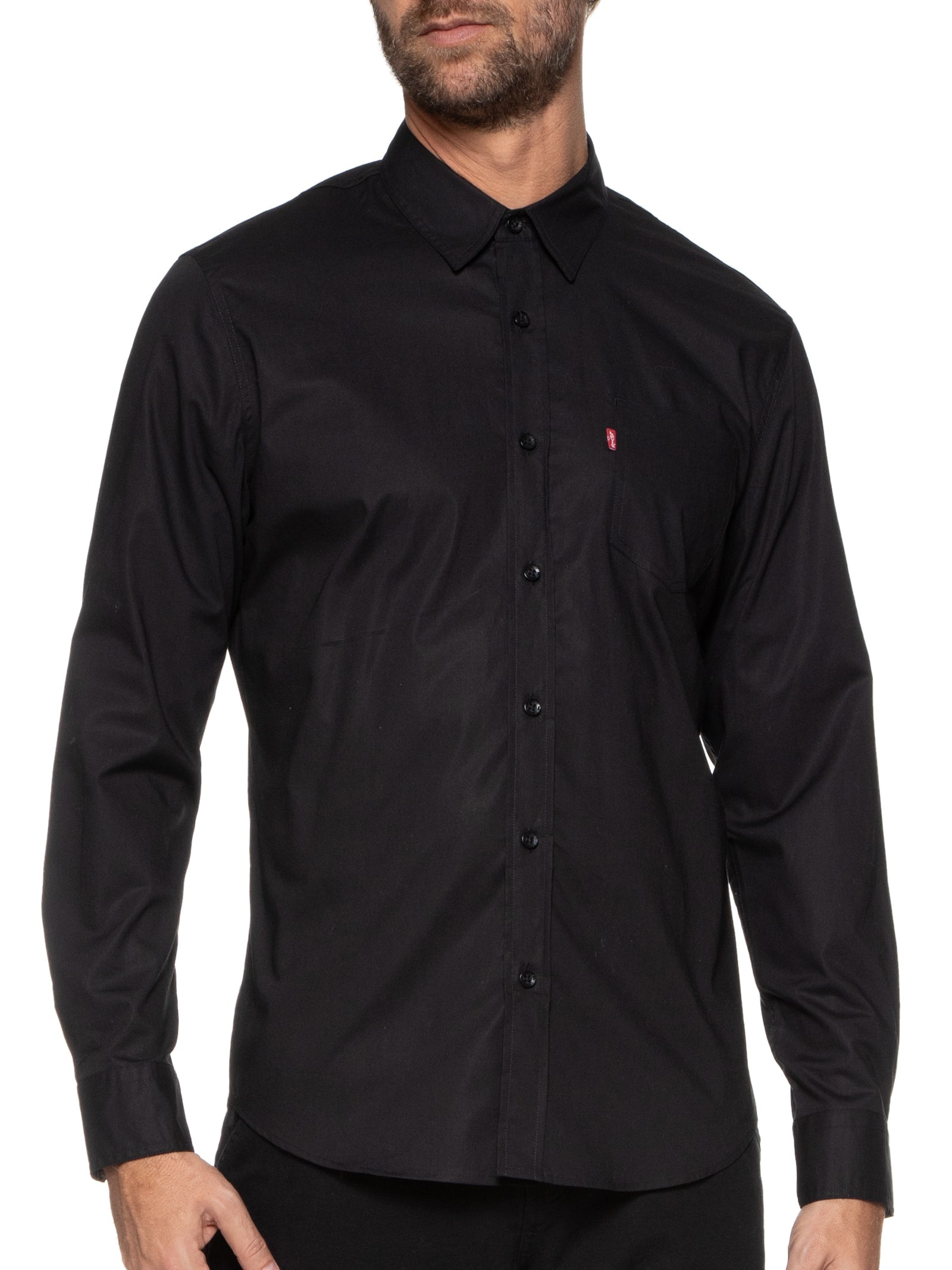 Camisa Masculina Classic Standard Preto Levi's